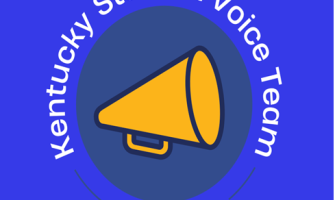 Logo of Kentucky student voice - a megaphone